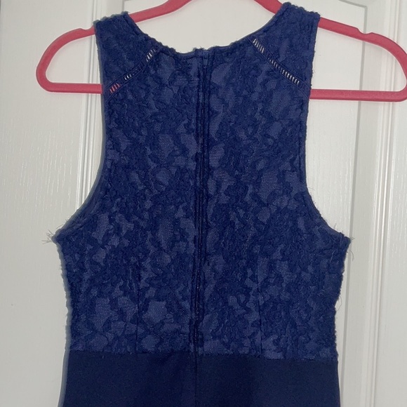navy blue,large, lace, formal/prom/ homecoming dress - Picture 4 of 5